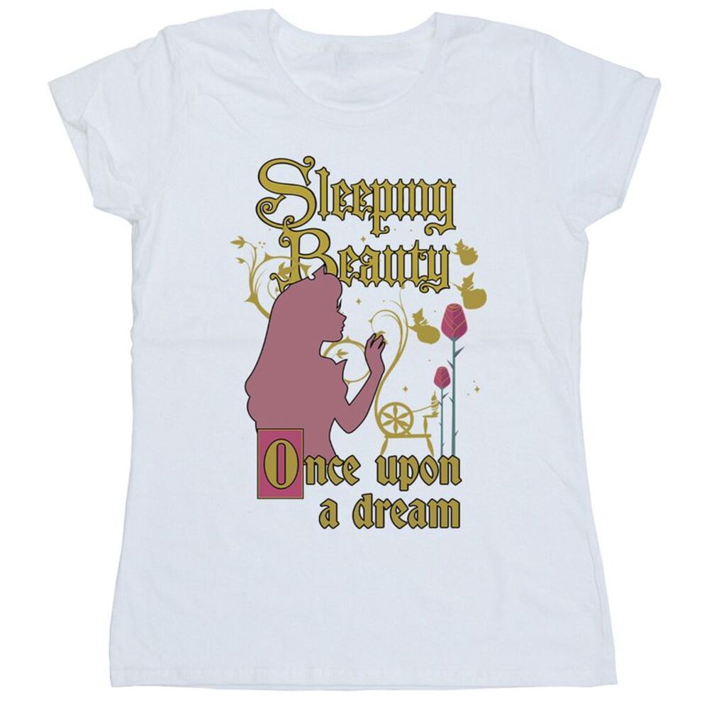 Sleeping Beauty Womens/Ladies Once Upon A Dream Cotton T-Shirt / White